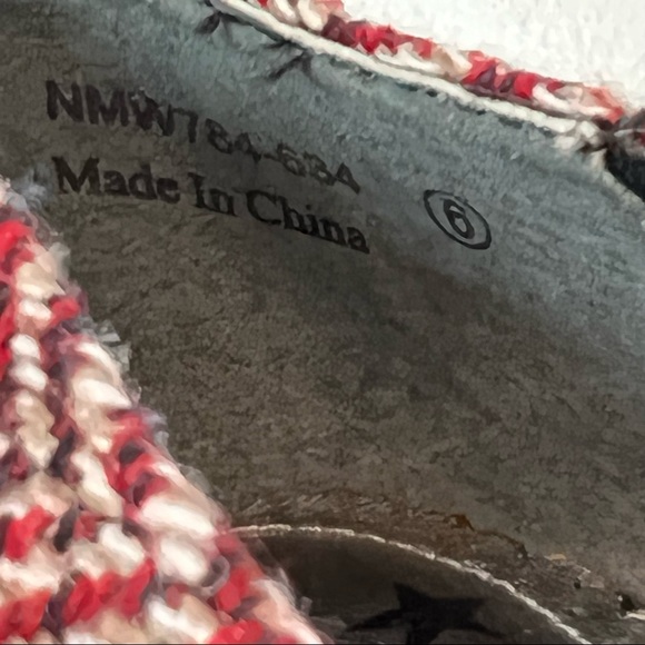 Naughty Monkey Red Nip Tuck Wedge Pump Size 6 - Picture 14 of 14